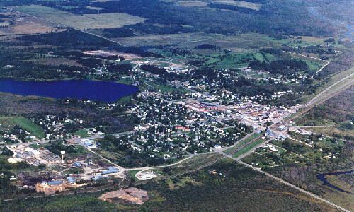 Bagley, MN : Full City View of Bagley, MN